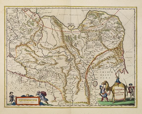 BLAEU, W., Tartaria sive Magni Chami imperium., antique map, old maps