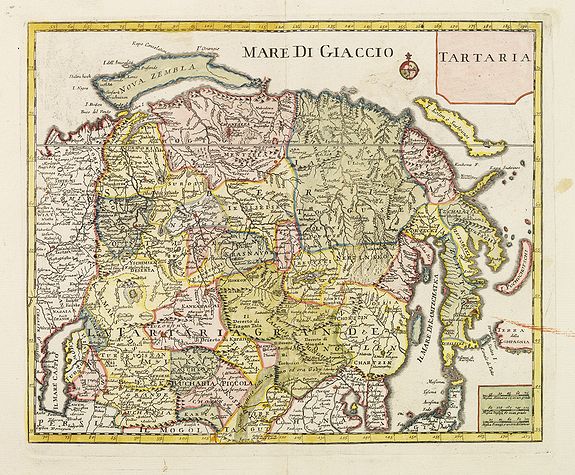 ALBRIZZI, G. B., Tartaria., antique map, old maps