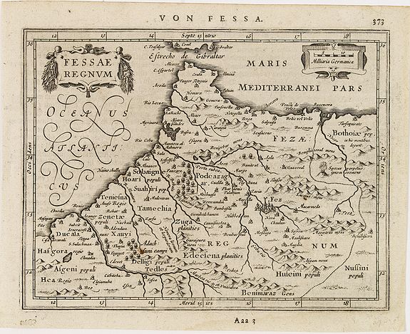 MERCATOR, G. / HONDIUS, J., Fessae regnum., antique map, old maps