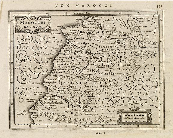 MERCATOR, G. / HONDIUS, J., Marocchi Regnum., antique map, old maps