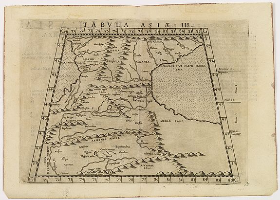 RUSCELLI, G., Tabula Asiae III, antique map, old maps