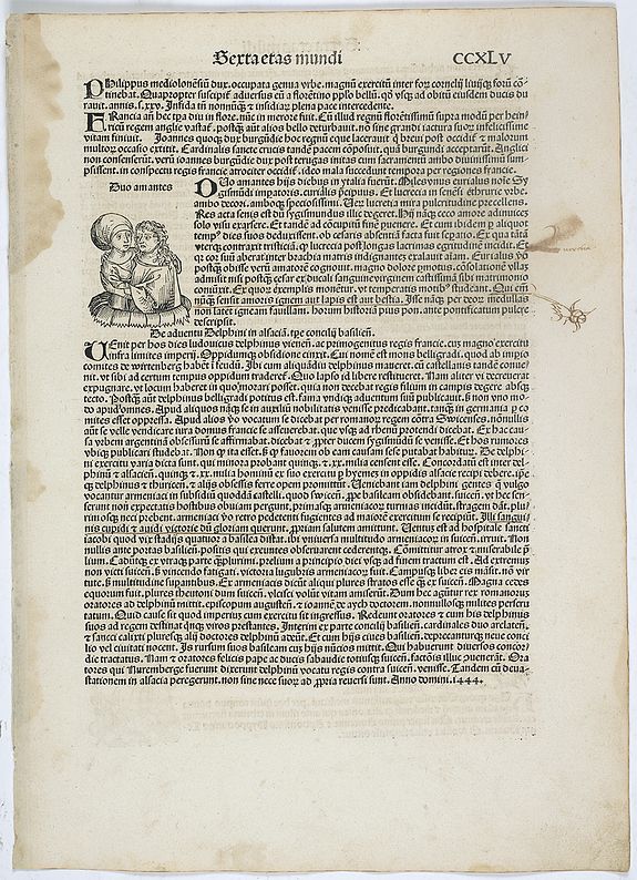 SCHEDEL, H., Sexta etas Mundi. Folium. CCXLV, antique map, old maps