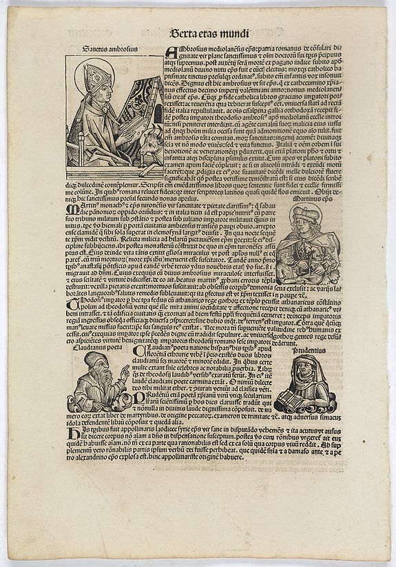 SCHEDEL, H., Sexta Etas Mundi. Folium. CXXXIIII, antique map, old maps