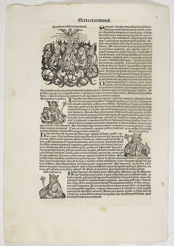 SCHEDEL, H., Sexta Etas Mundi. Folium. CXXXV, antique map, old maps