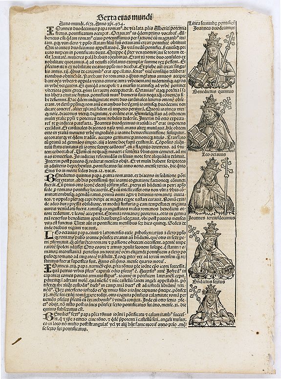 SCHEDEL, H., Sexta Etas Mundi. Folium. CLXXVIII, antique map, old maps