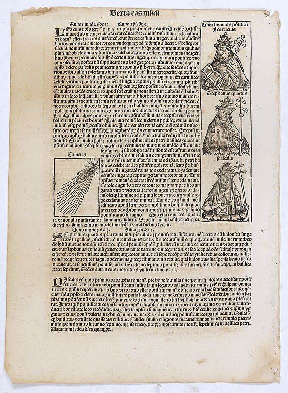 SCHEDEL, H., Sexta Etas Mundi. Folium. CLXVII., antique map, old maps