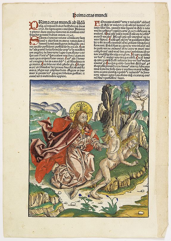 SCHEDEL, H., Prima Etas Mundi. VI, antique map, old maps