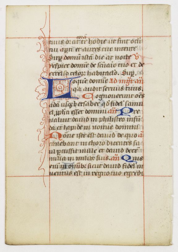 BREVIER, Leaf from a breviary., antique map, old maps