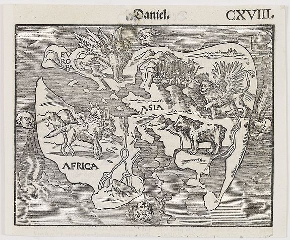 LUFT,H. after, [No title] Daniel's Dream Map., antique map, old maps