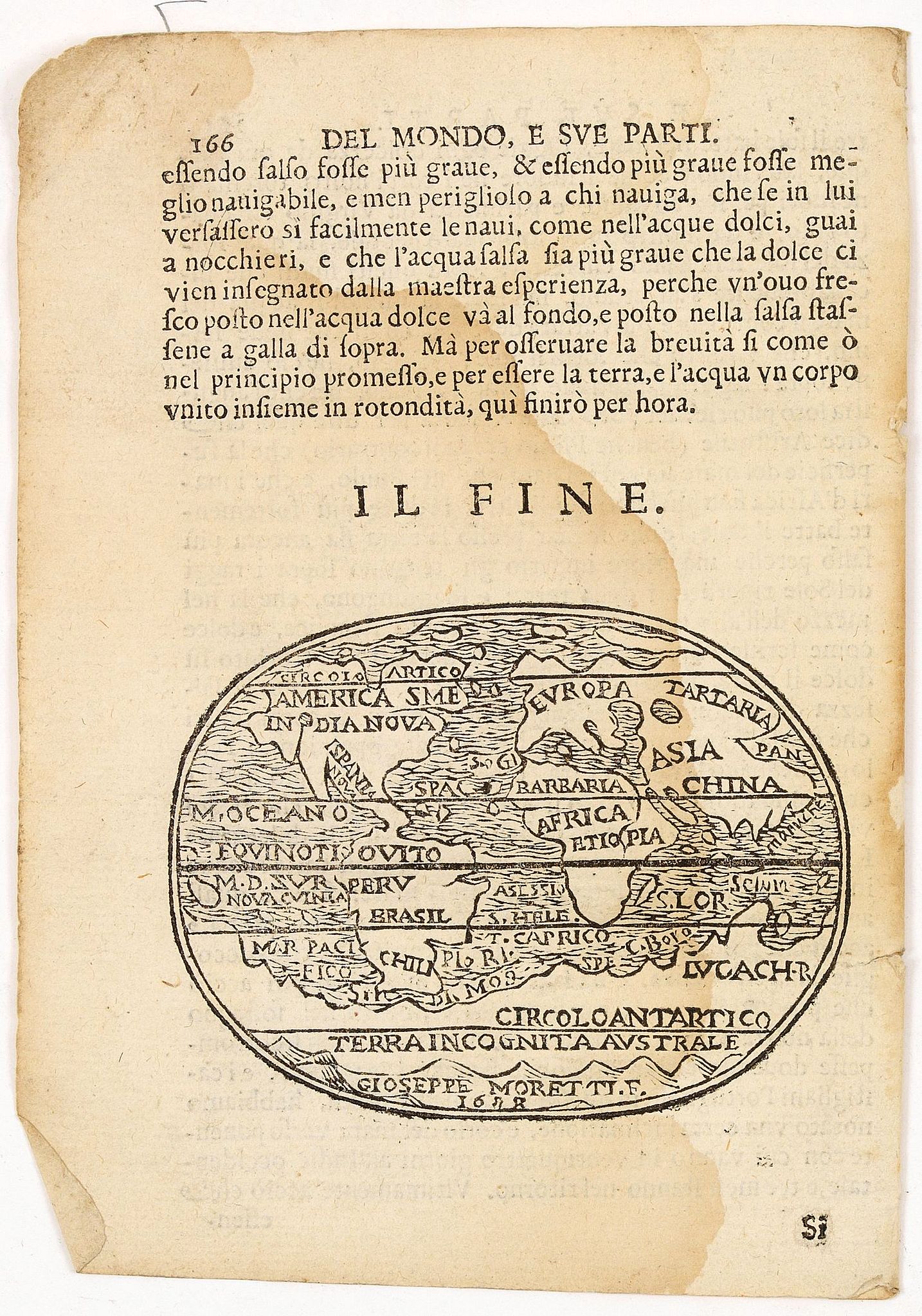 ROSACCIO, G.,  [ World ], antique map, old maps