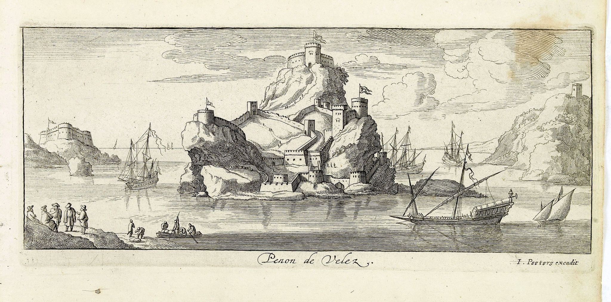 PEETERS, J. / BOUTTATS, G., Penon de Velez., antique map, old maps
