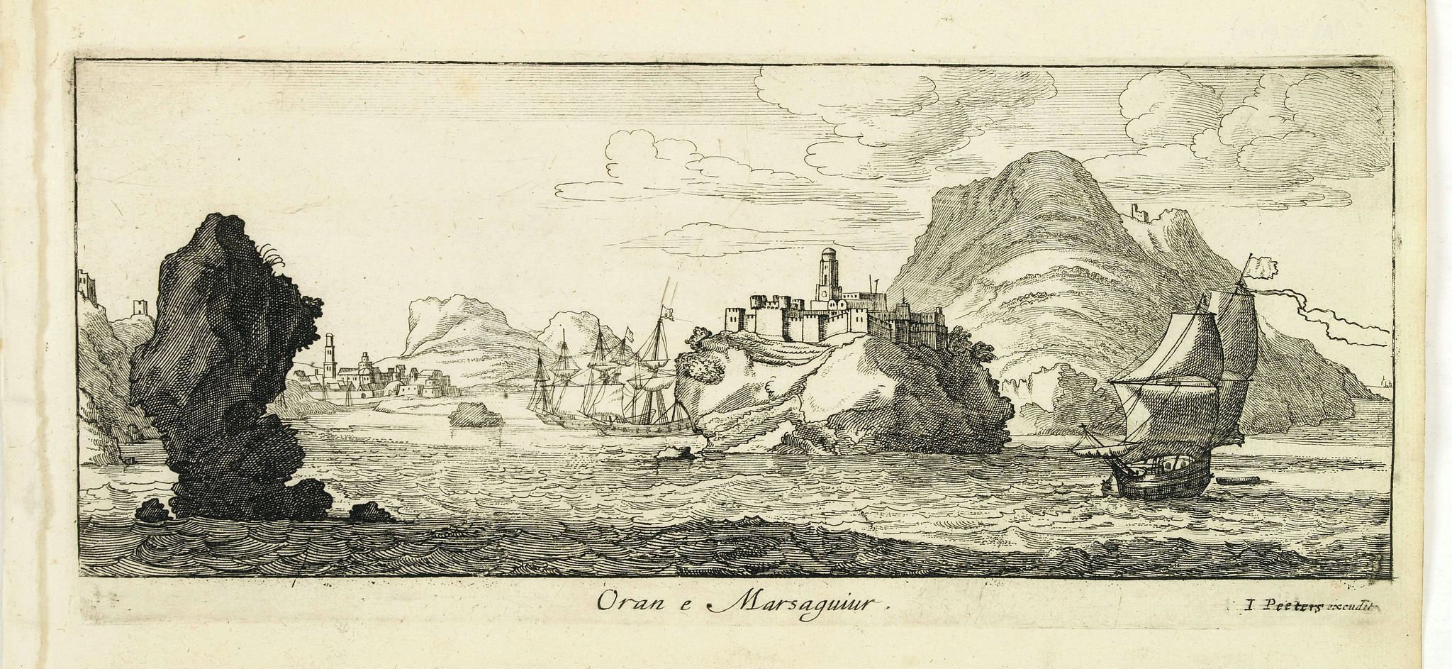 PEETERS, J. / BOUTTATS, G., Oran e Marsaguiur., antique map, old maps