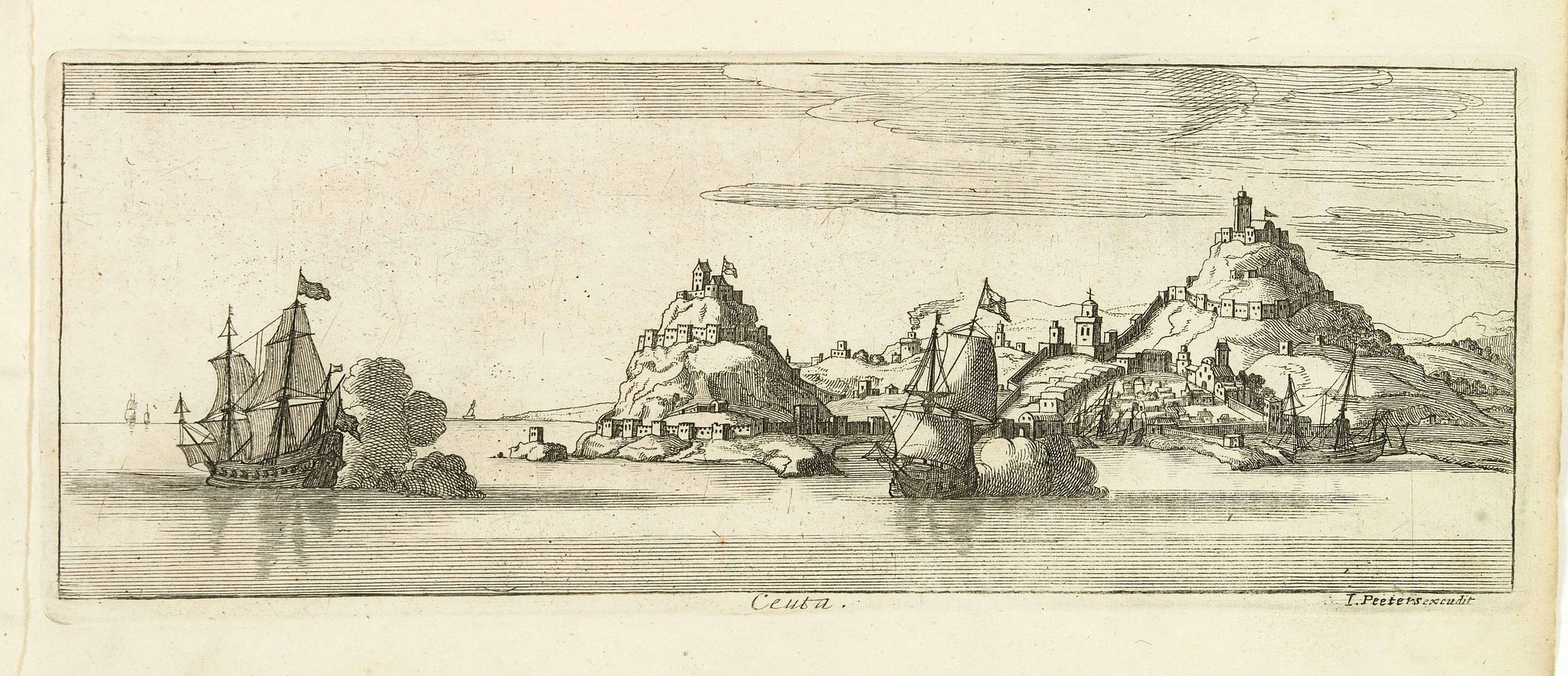 PEETERS, J. / BOUTTATS, G., Ceuta, antique map, old maps