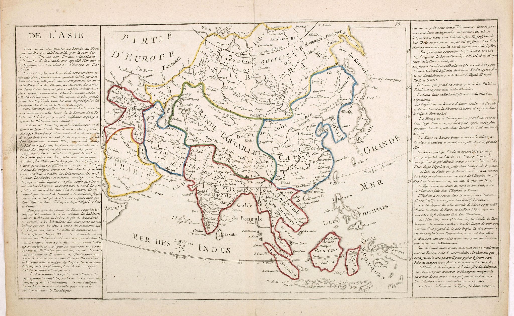 ANONYMOUS, De l'Asie. . ., antique map, old maps