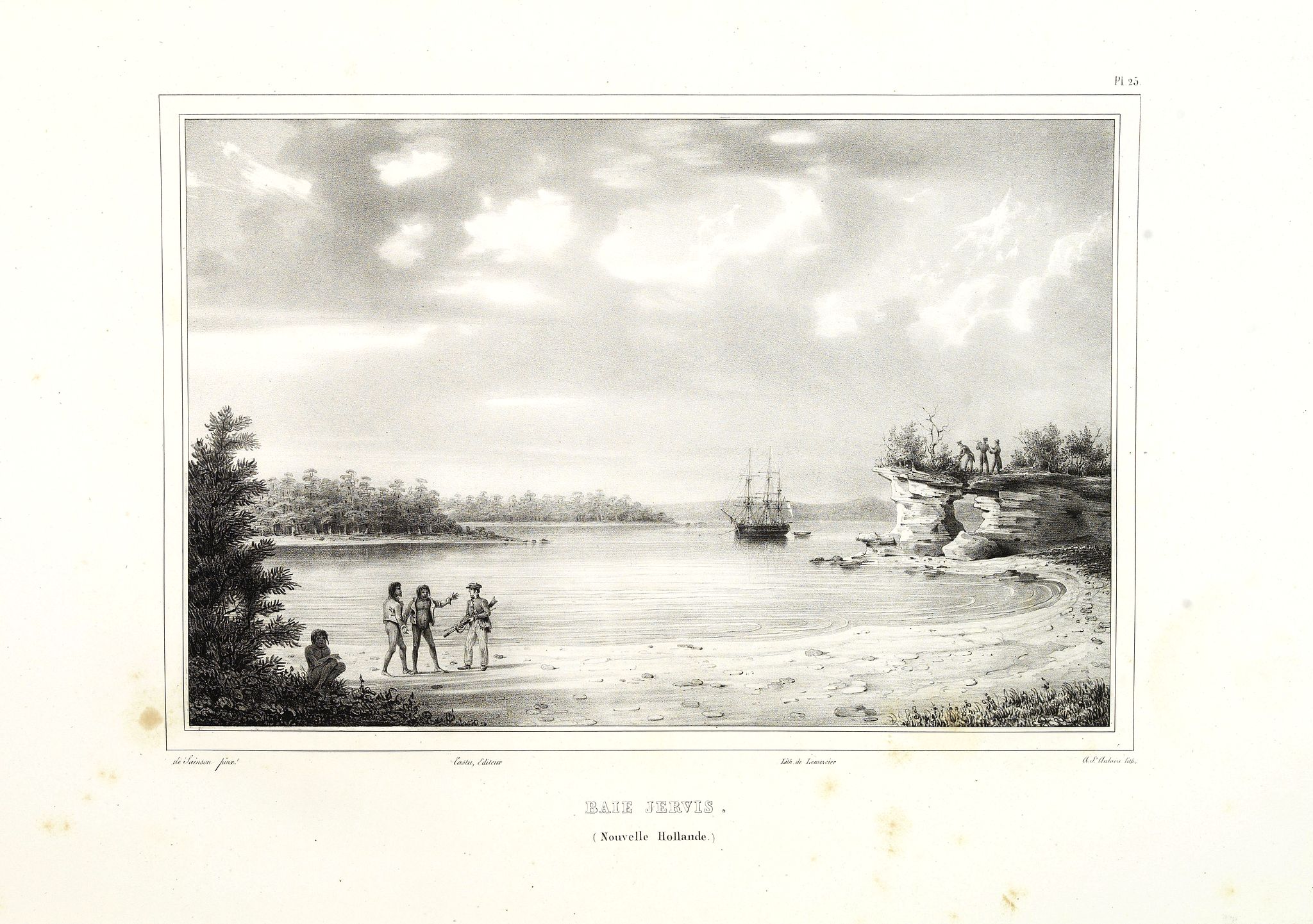 SAINSON de,, Baie Jervis (Nouvelle Hollande), antique map, old maps