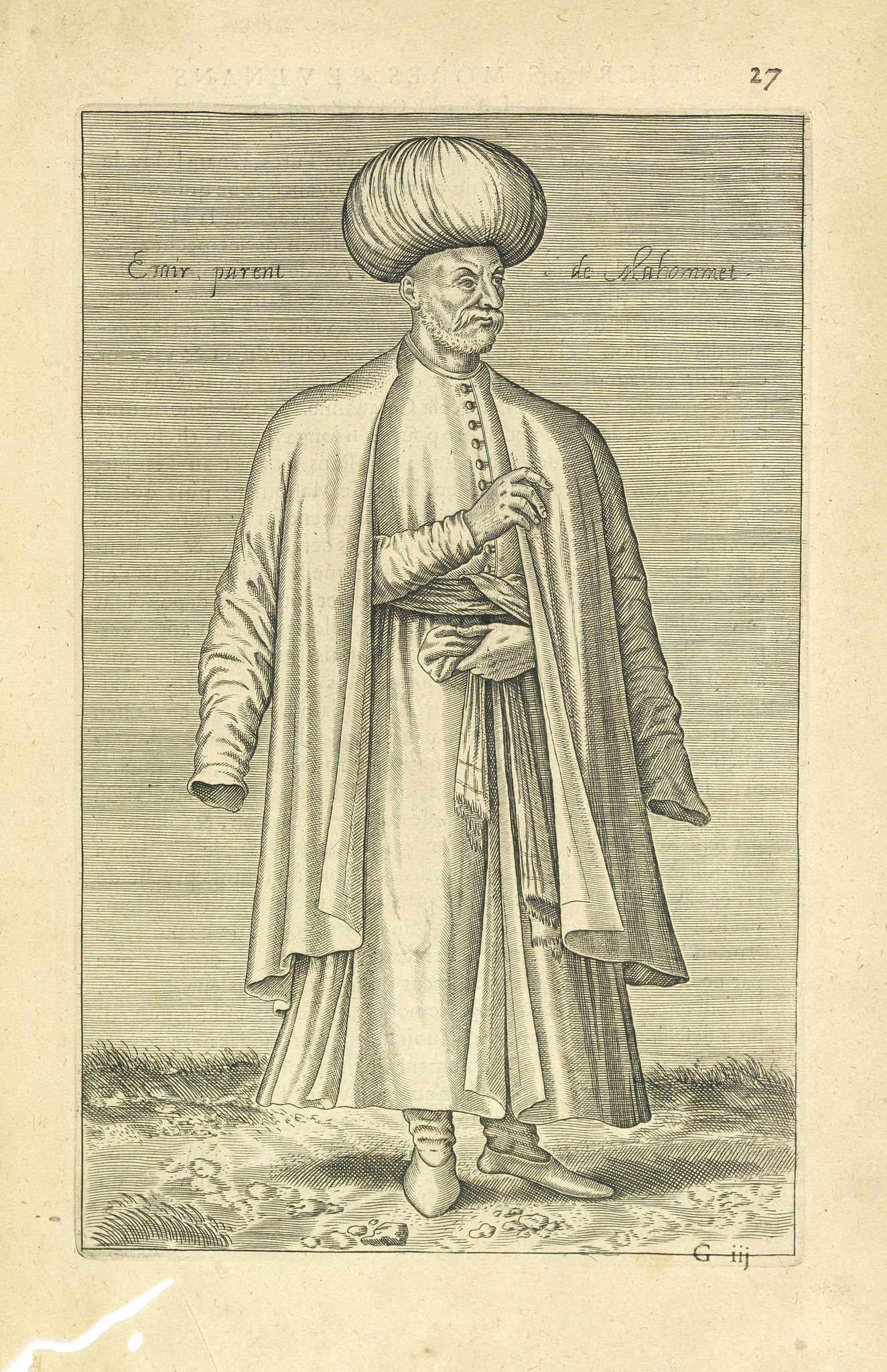 NICOLAS DE NICOLAY, Thomas Artus (sieur d'Embry)., Emir parent de Mahommet (27), antique map, old maps