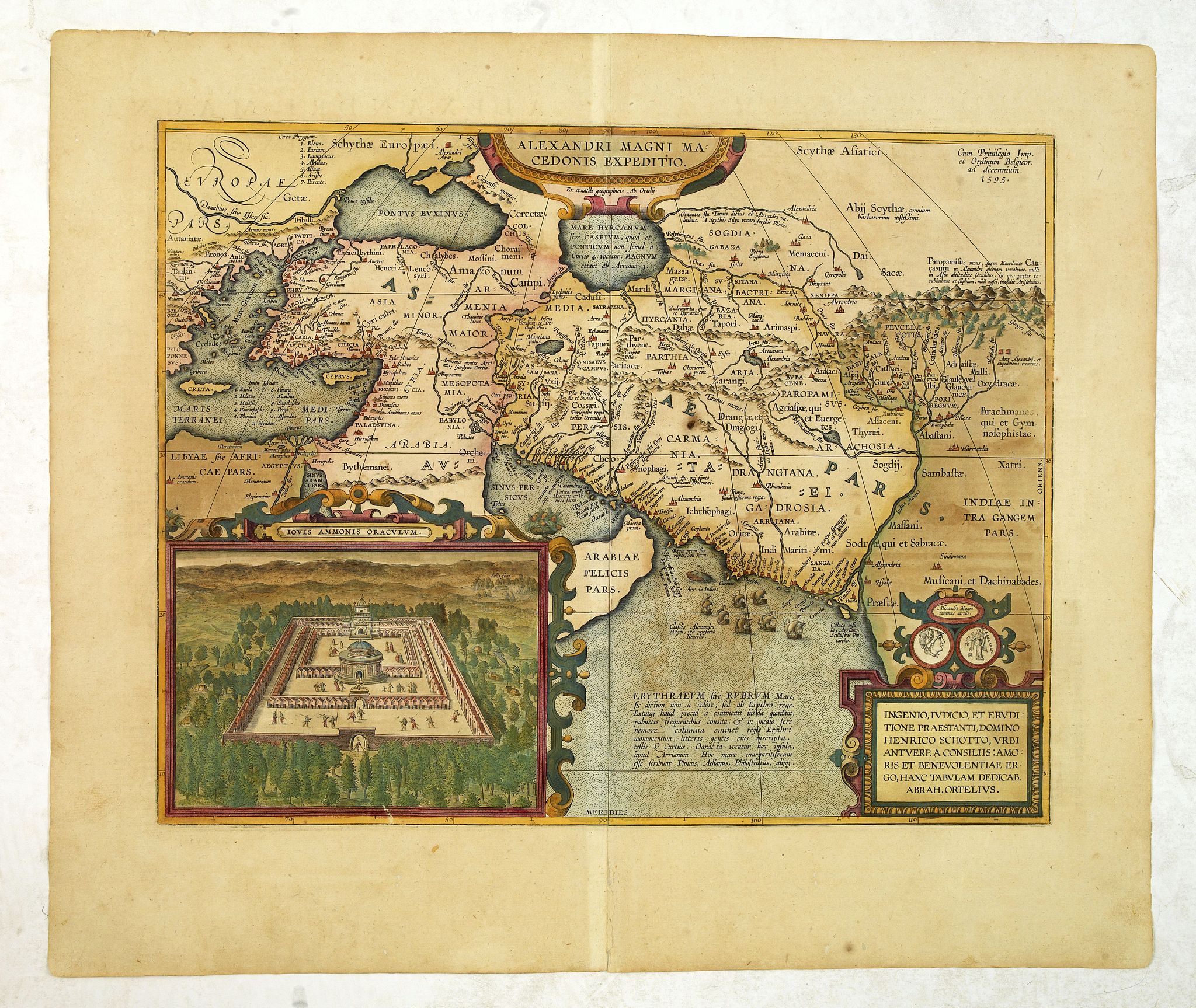 ORTELIUS, A., Alexandri Magni ma Cedonis Expeditio. . ., antique map, old maps