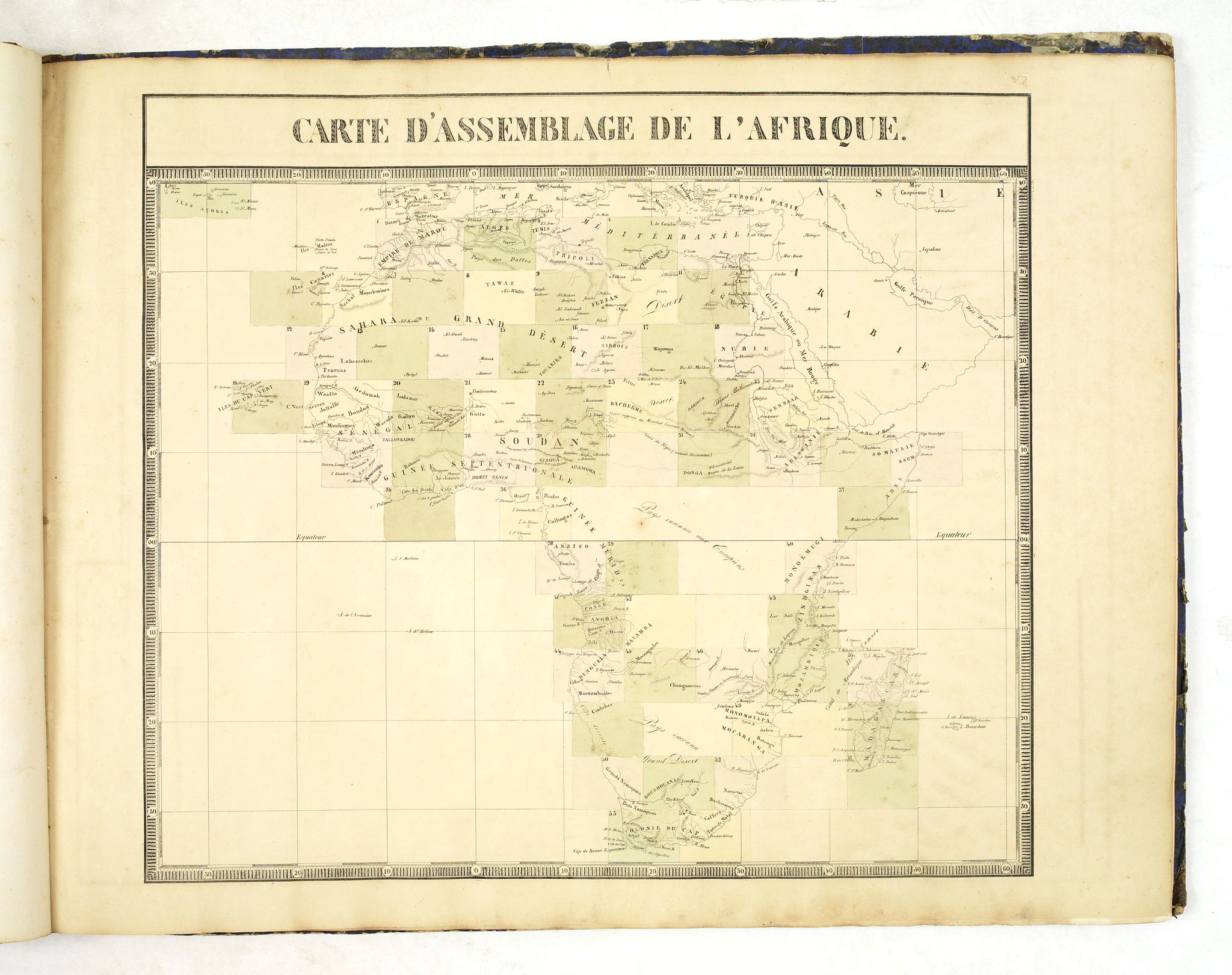 VANDERMAELEN, Ph., Troisiéme Partie - Afrique (from Atlas Universel de Geographie Physique, Statistique. . .), antique map, old maps