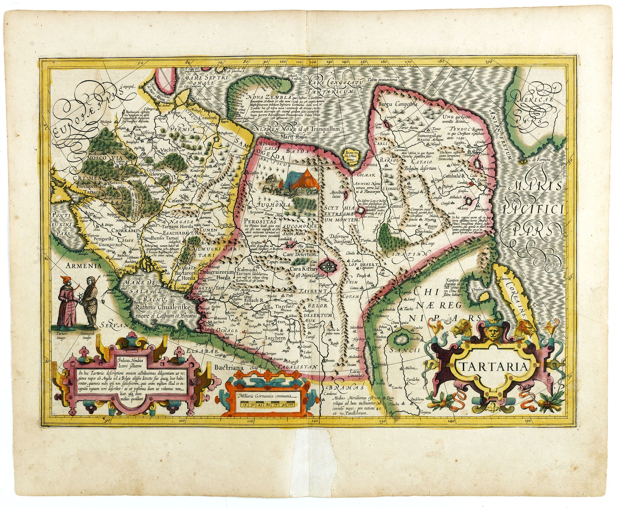 MERCATOR, G / HONDIUS, J., Tartaria., antique map, old maps