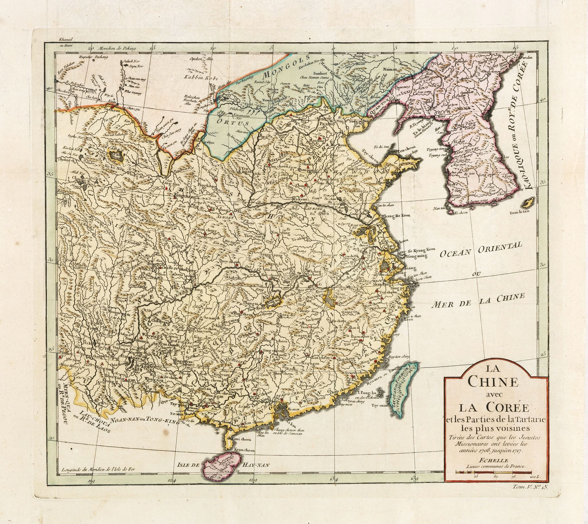 BELLIN, J.N., La Chine avec La Corée et les parties de la Tartarie les plus voisines.., antique map, old maps