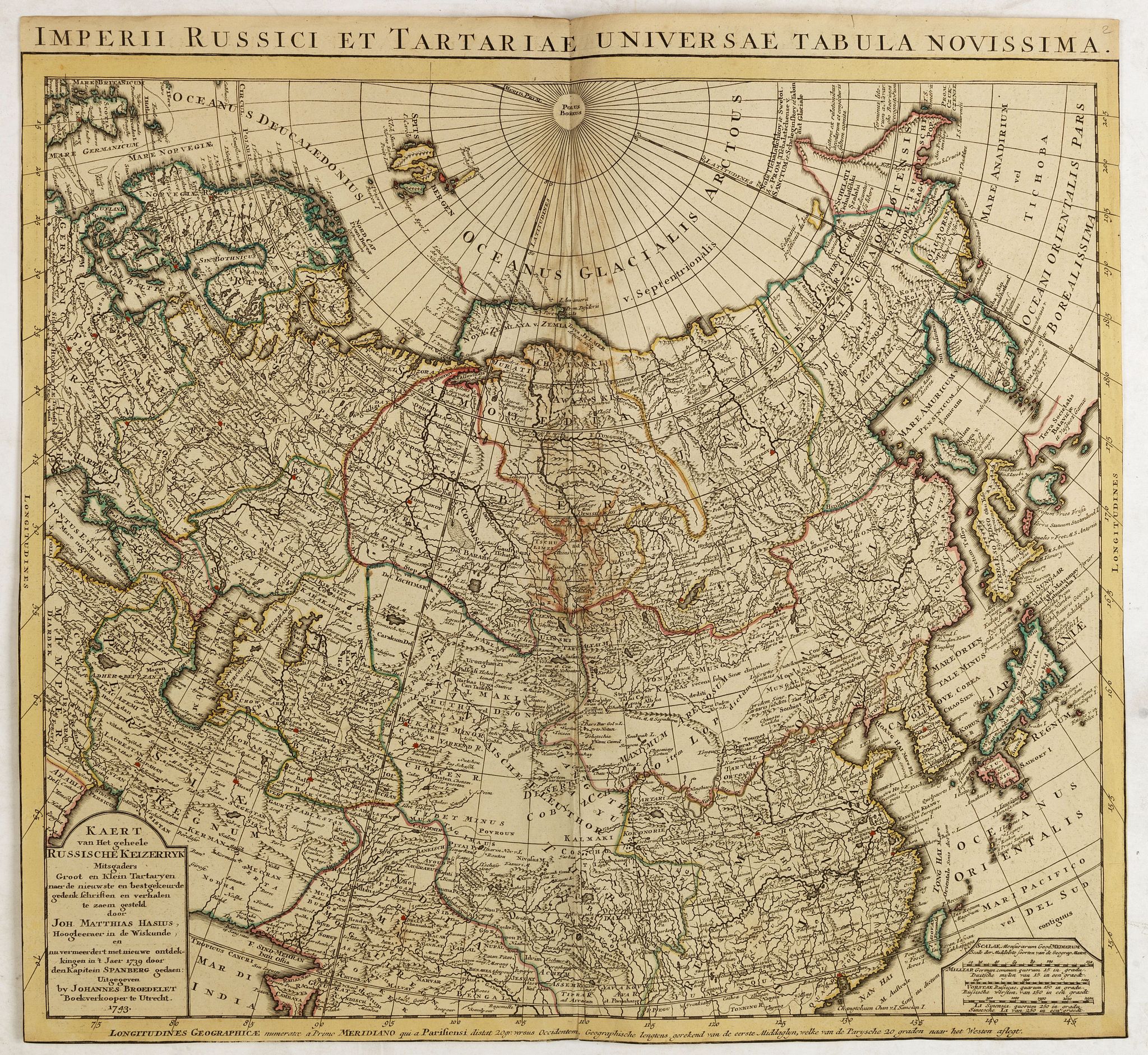 BROEDELET, J., Kaert van Het geheele Russische Keizerryk…, antique map, old maps