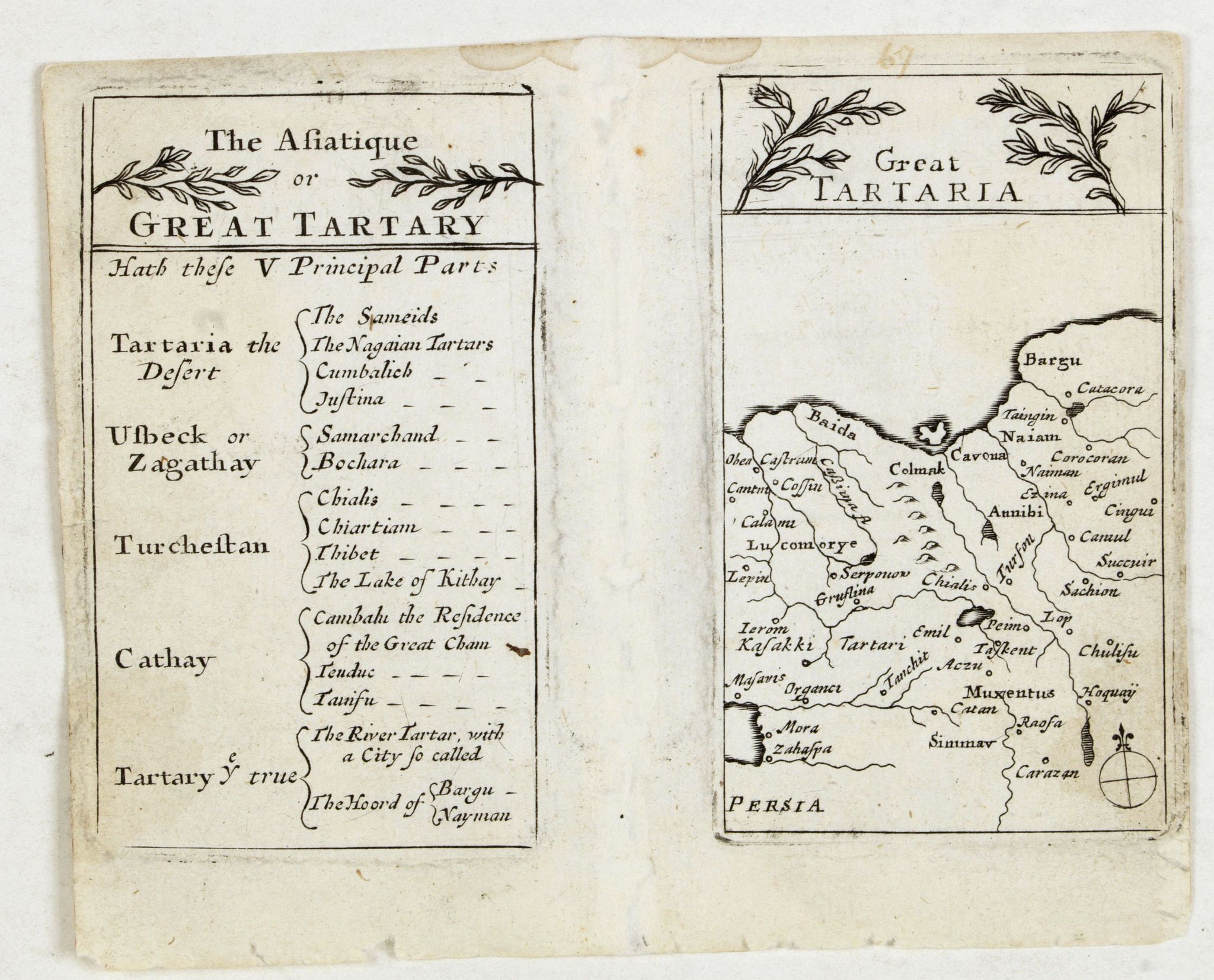 SELLER, John., Lesser Tartaria., antique map, old maps