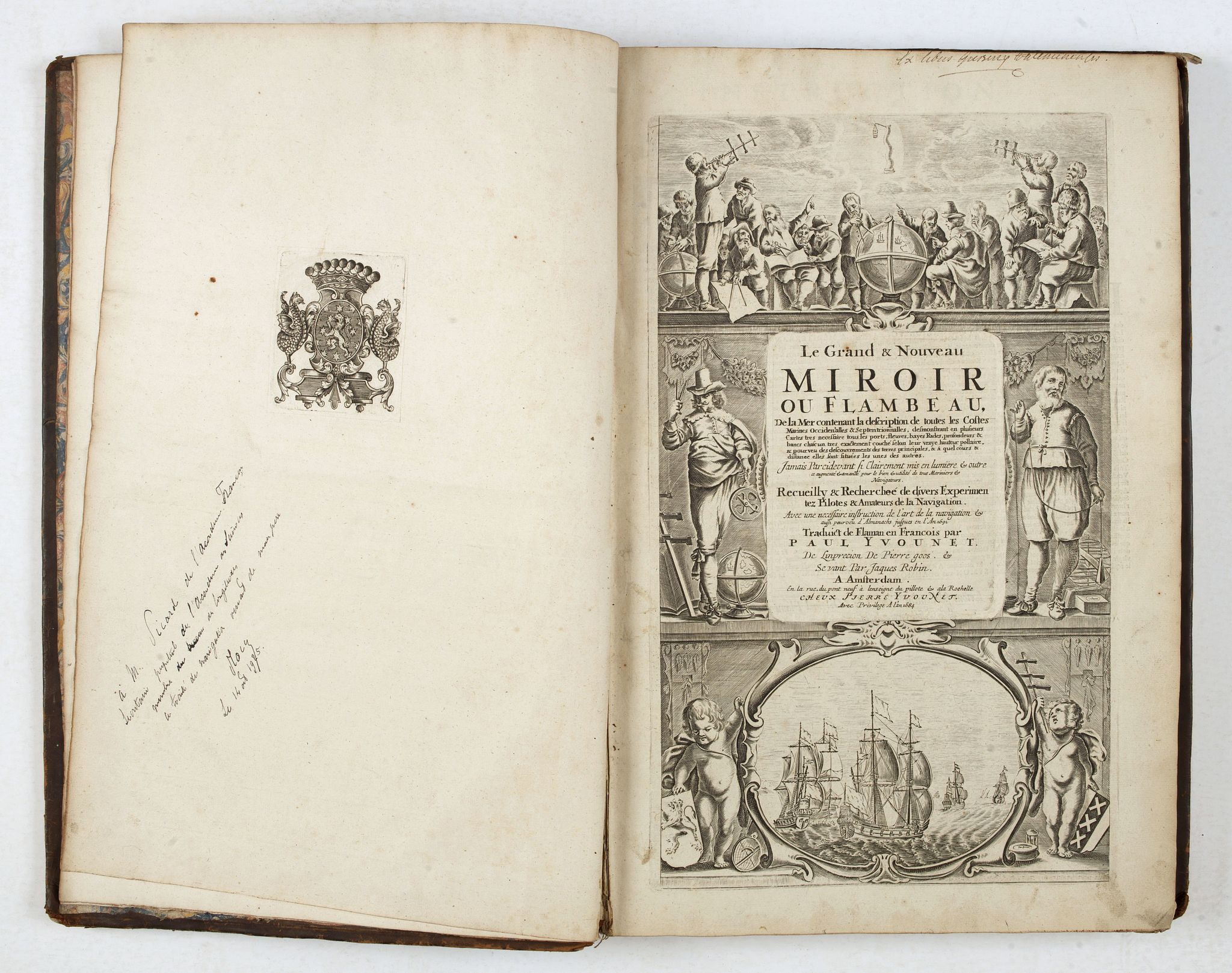GOOS, P. / ROBIJN, J. / LOOTS, J., Le Grand & Nouveau Miroir ou Flambeau de la Mer.., antique map, old maps