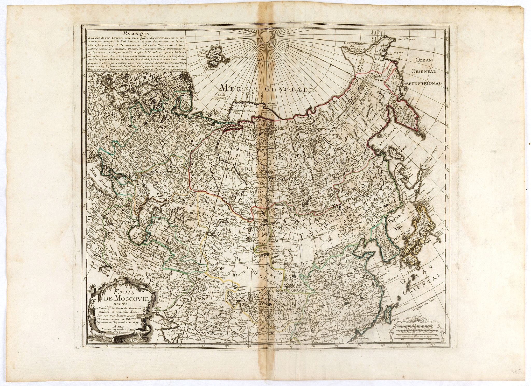 LE ROUGE, G.L., ETATS DE MOSCOVIE., antique map, old maps
