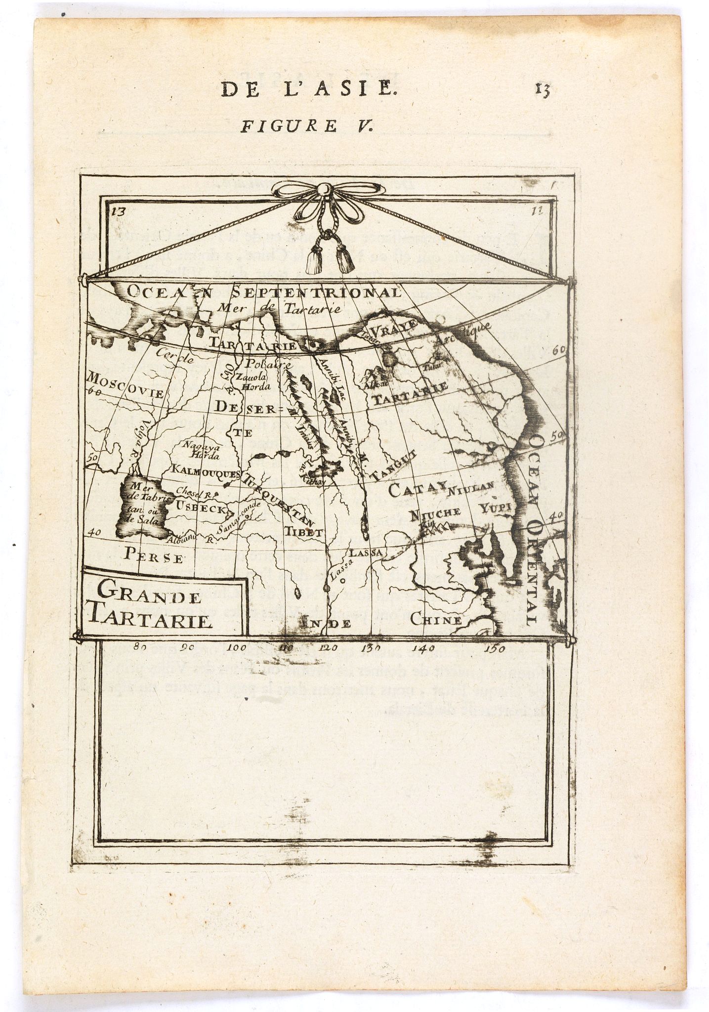MALLET, A.M., Grande Tartarie (de L'Asie / Figure V)., antique map, old maps