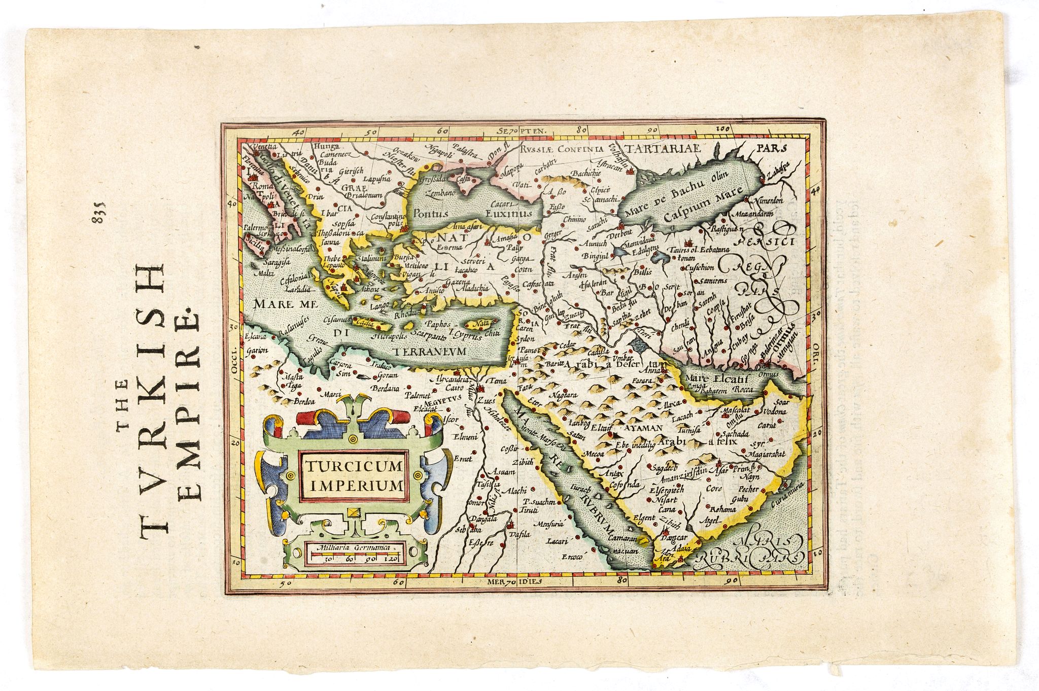 MERCATOR, G . / HONDIUS, J., Turcicum Imperium., antique map, old maps