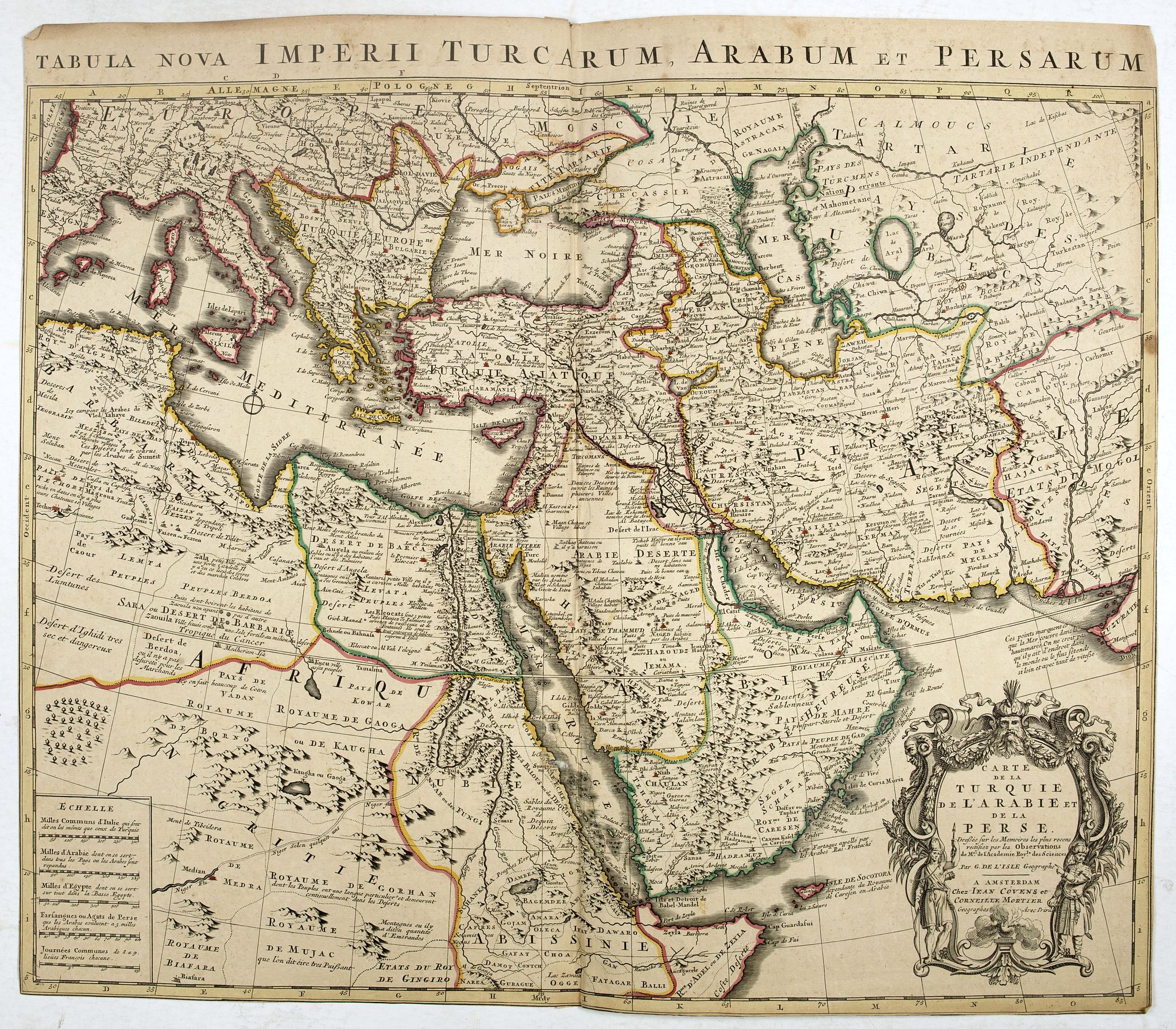 COVENS, J. / MORTIER, C., Carte de la Turquie de L'Arabie et de la Perse., antique map, old maps