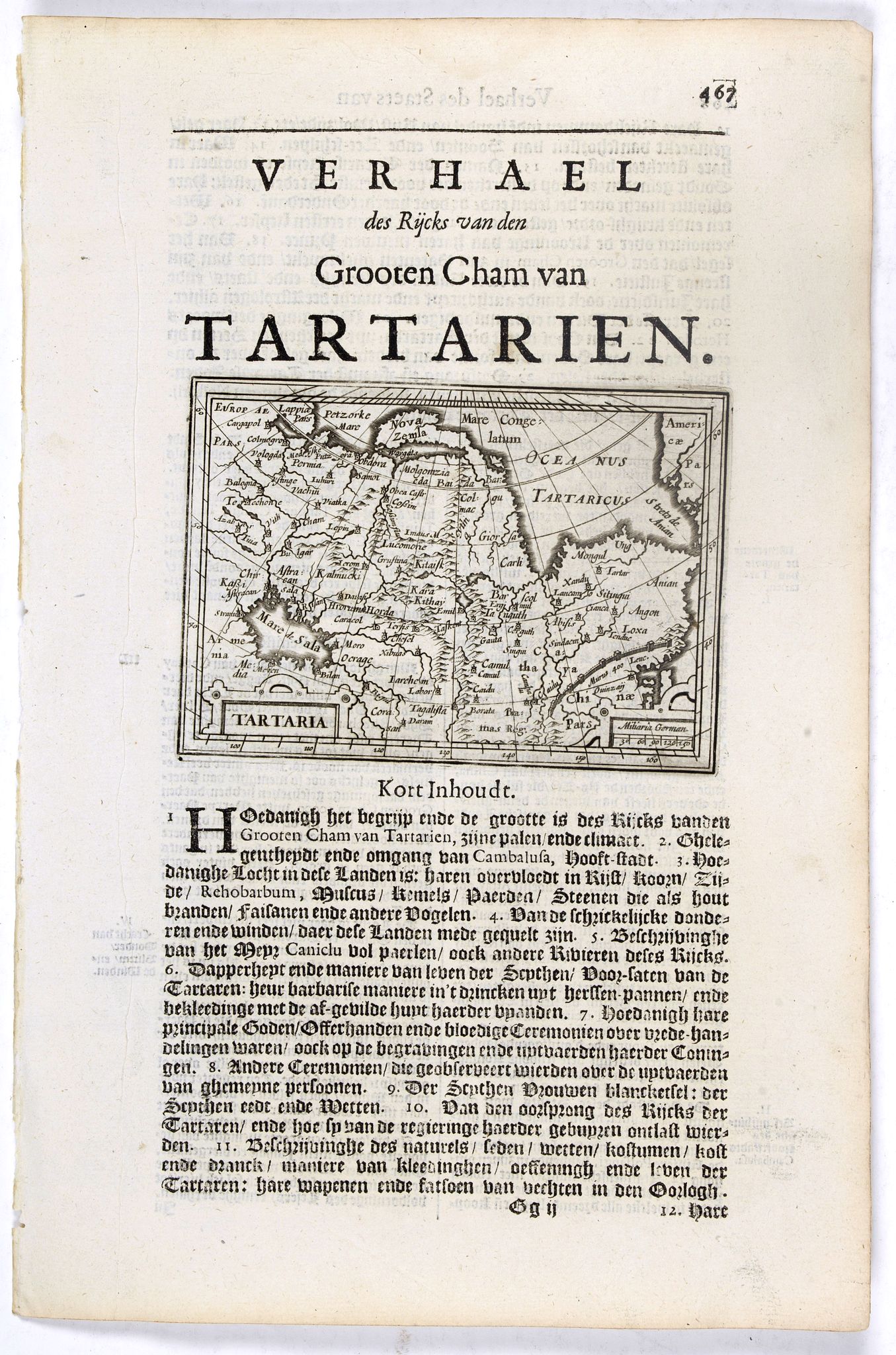 DE CLERCK, N., Tartaria., antique map, old maps