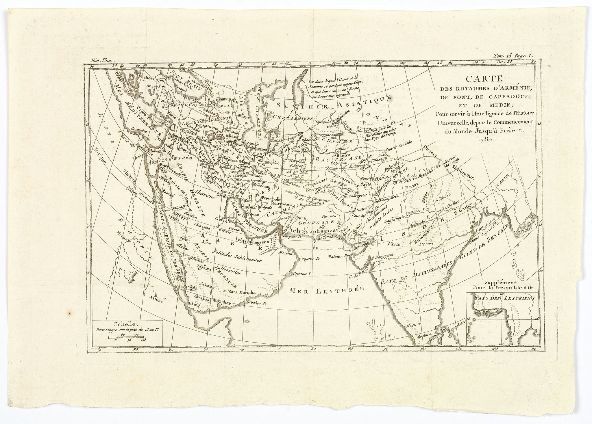 BONNE, R., Carte des Royaumes d'Armenie. de Pont, de Cappadoce, et de Medie…, antique map, old maps