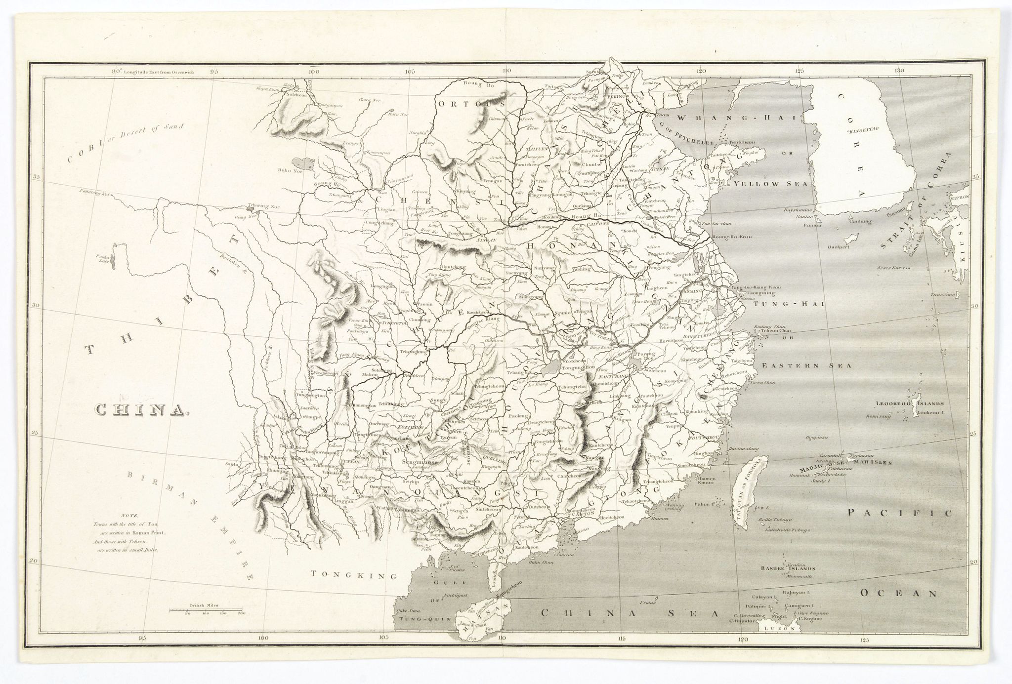 ARROWSMITH, A., China., antique map, old maps