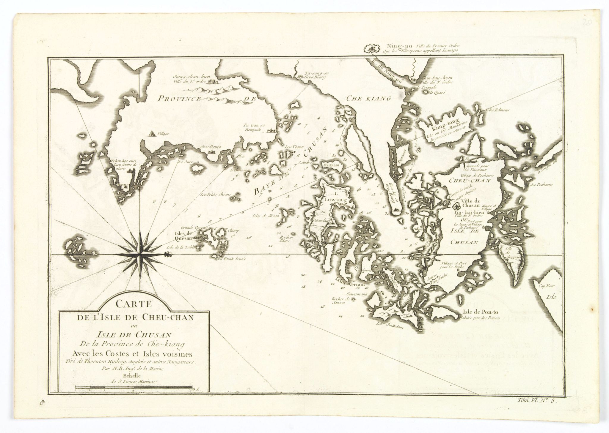 BELLIN,J.N., Carte de L'Isle de Cheu-Chan…, antique map, old maps