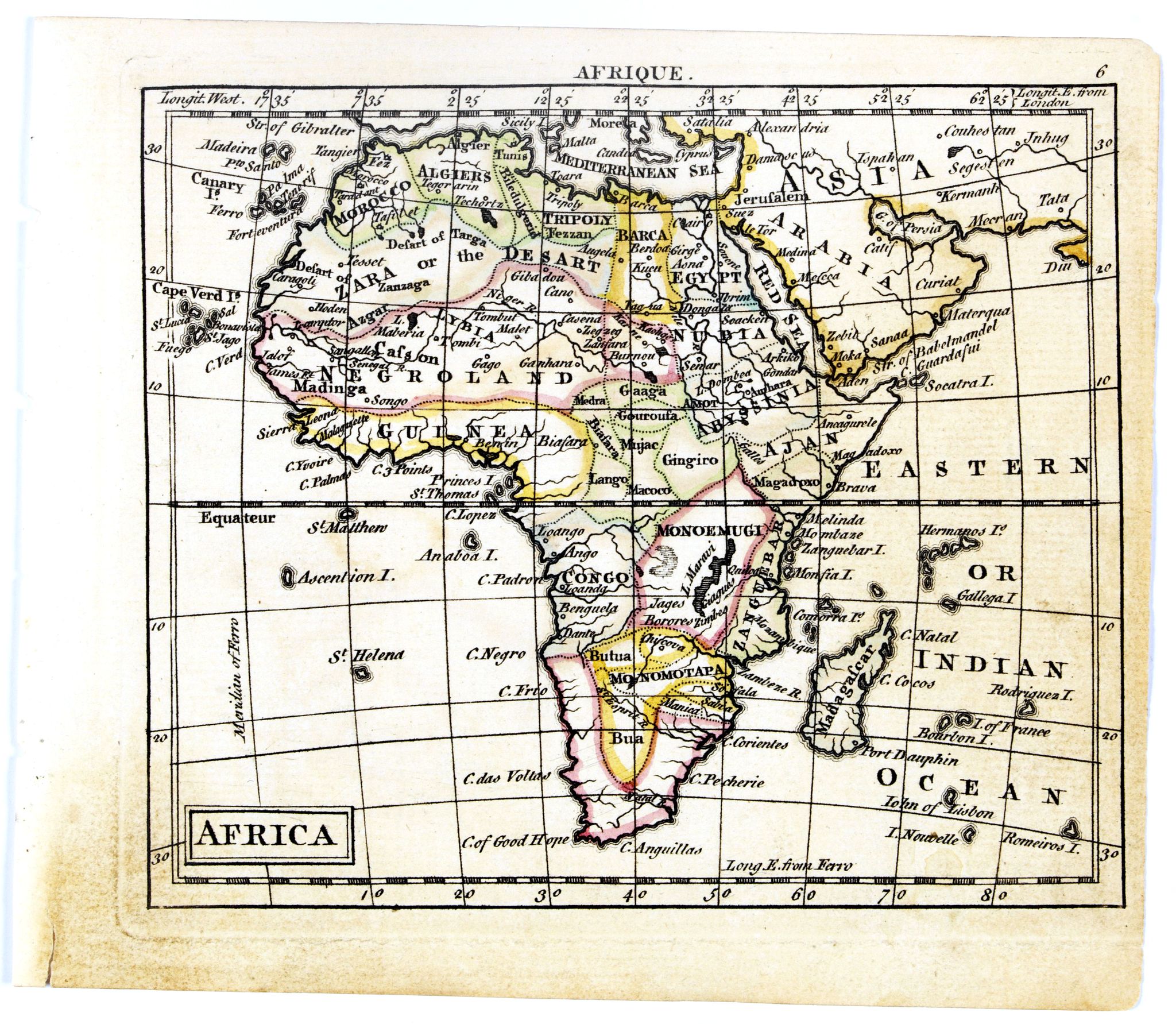 DURY, A. / SAYER, R. / KITCHIN, T., Africa., antique map, old maps