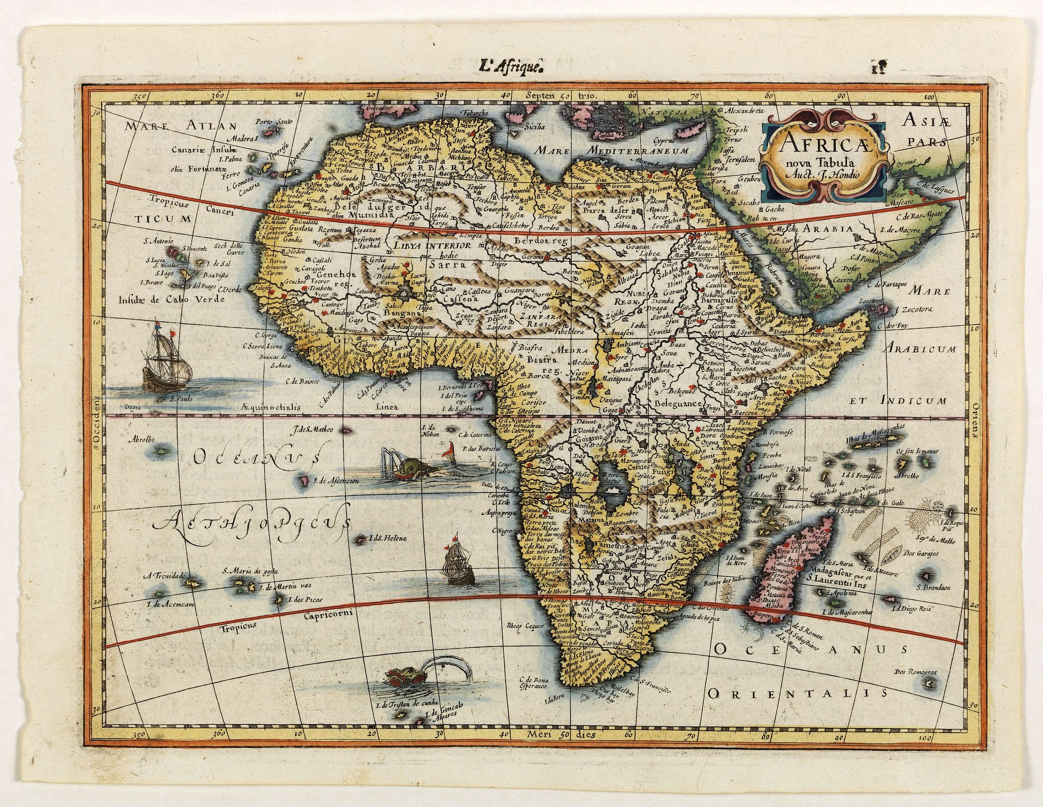 MERCATOR, G. / CLOPPENBURGH, J.E., Africae nova Tabula . . ., antique map, old maps