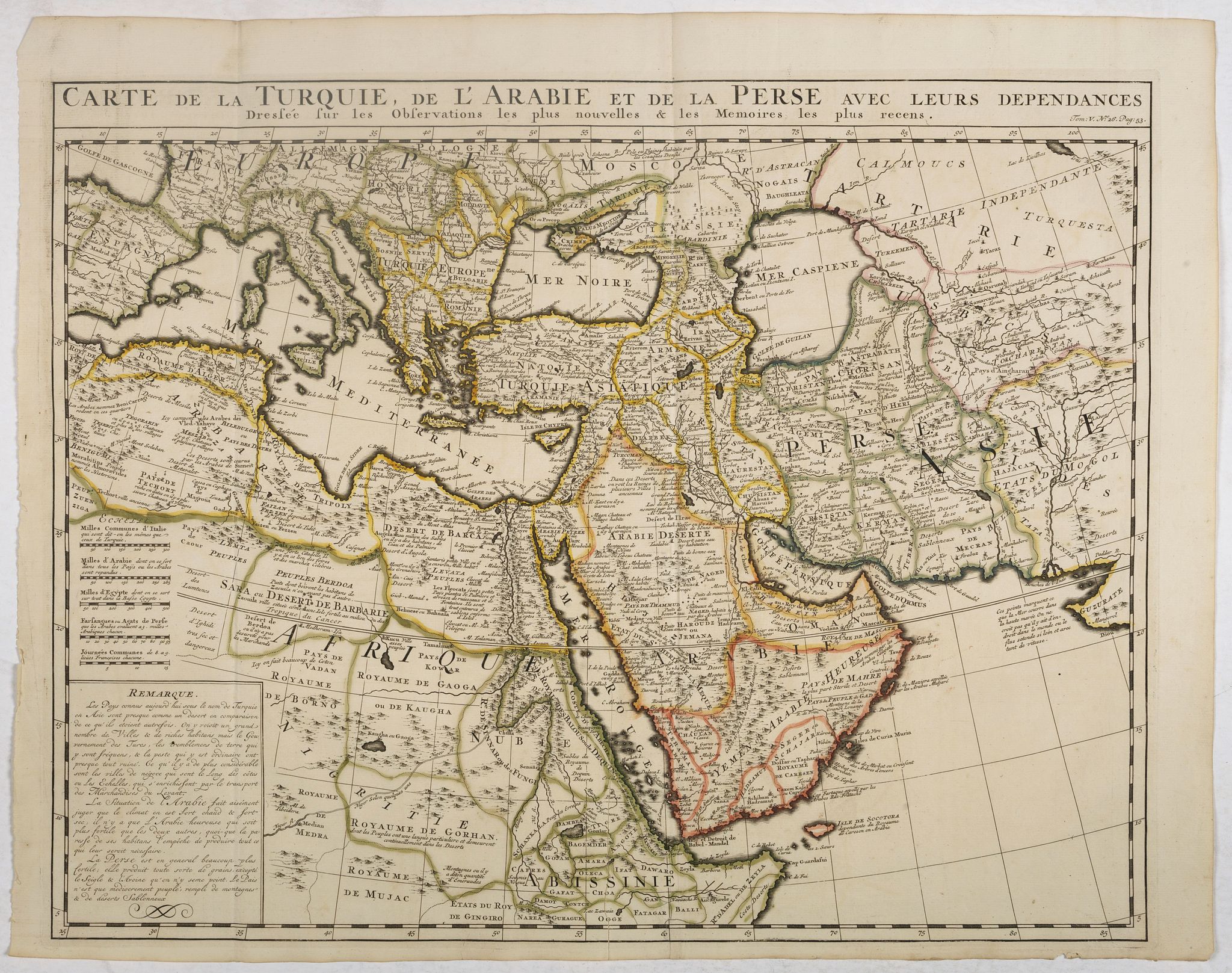 CHATELAIN,H., Carte de la Turquie, de la L'Arabie et de la Perse.., antique map, old maps