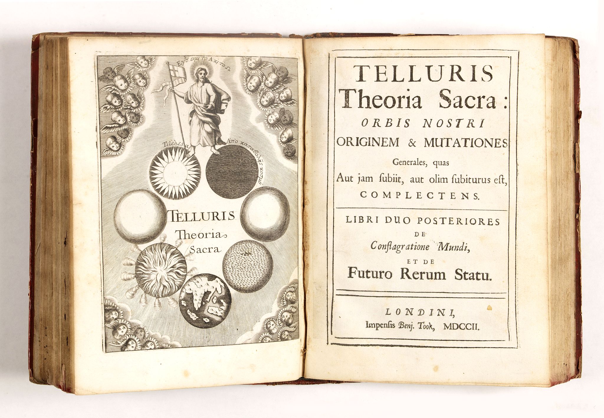 BURNET, T., Telluris Theoria Sacra: Orbis Nostri Originem & Mutationes (in two parts), antique map, old maps