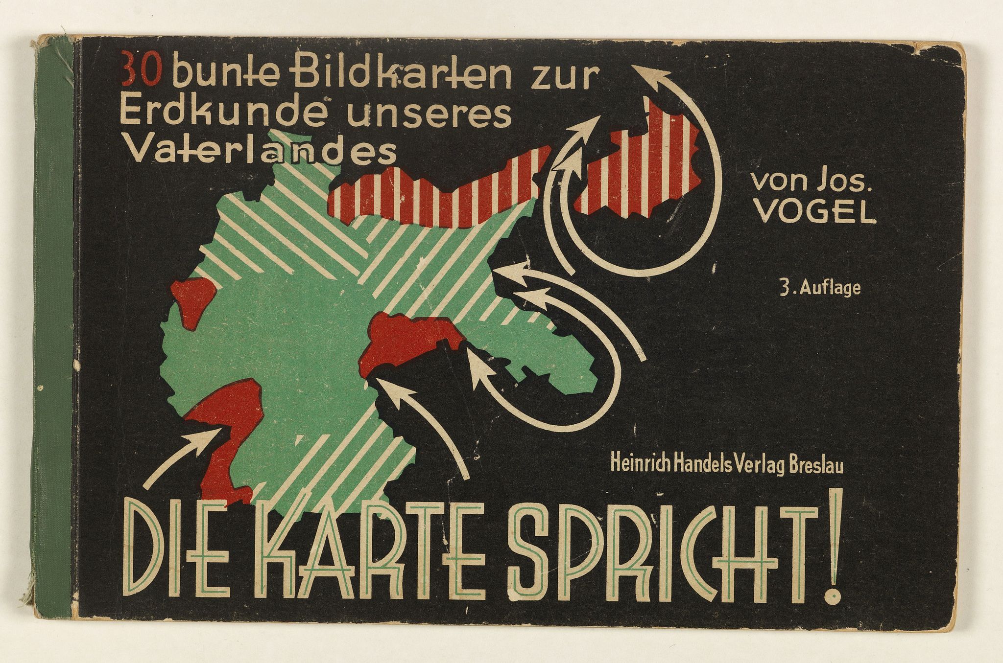 VOGEL, J., Die Karte Spricht! 30 bunte Bildkarten zur Erdkunde unseres Vaterlandes., antique map, old maps
