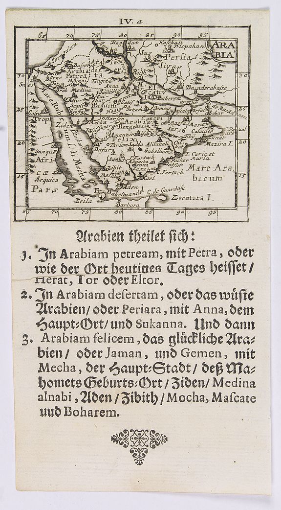 MÜLLER, J. U., Arabia., antique map, old maps