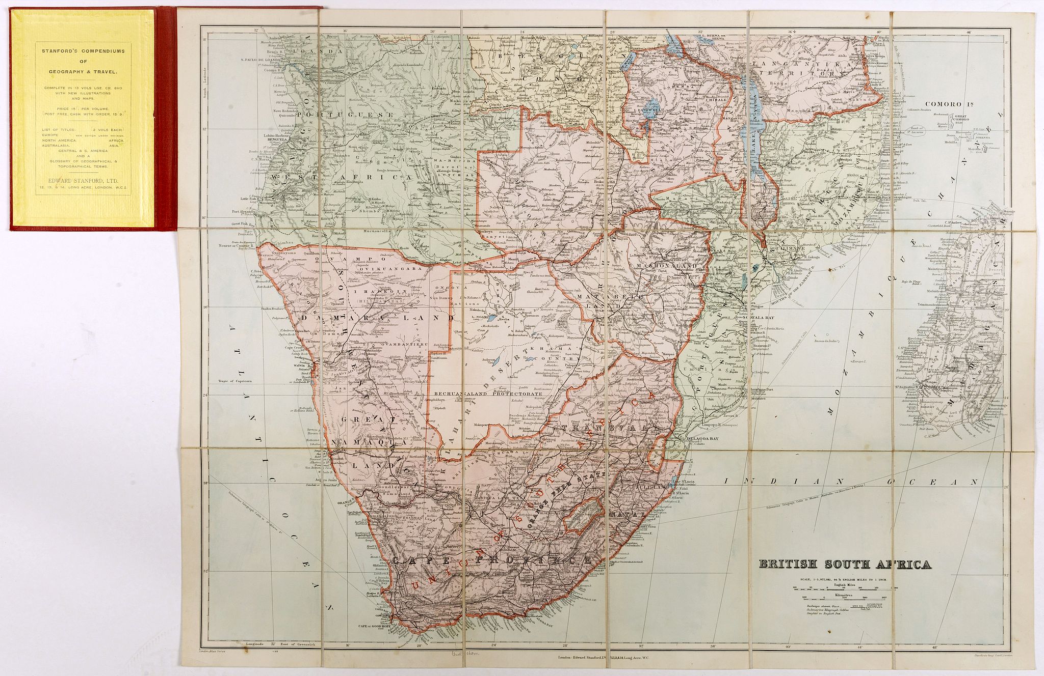 STANFORD, E., British South Africa., antique map, old maps