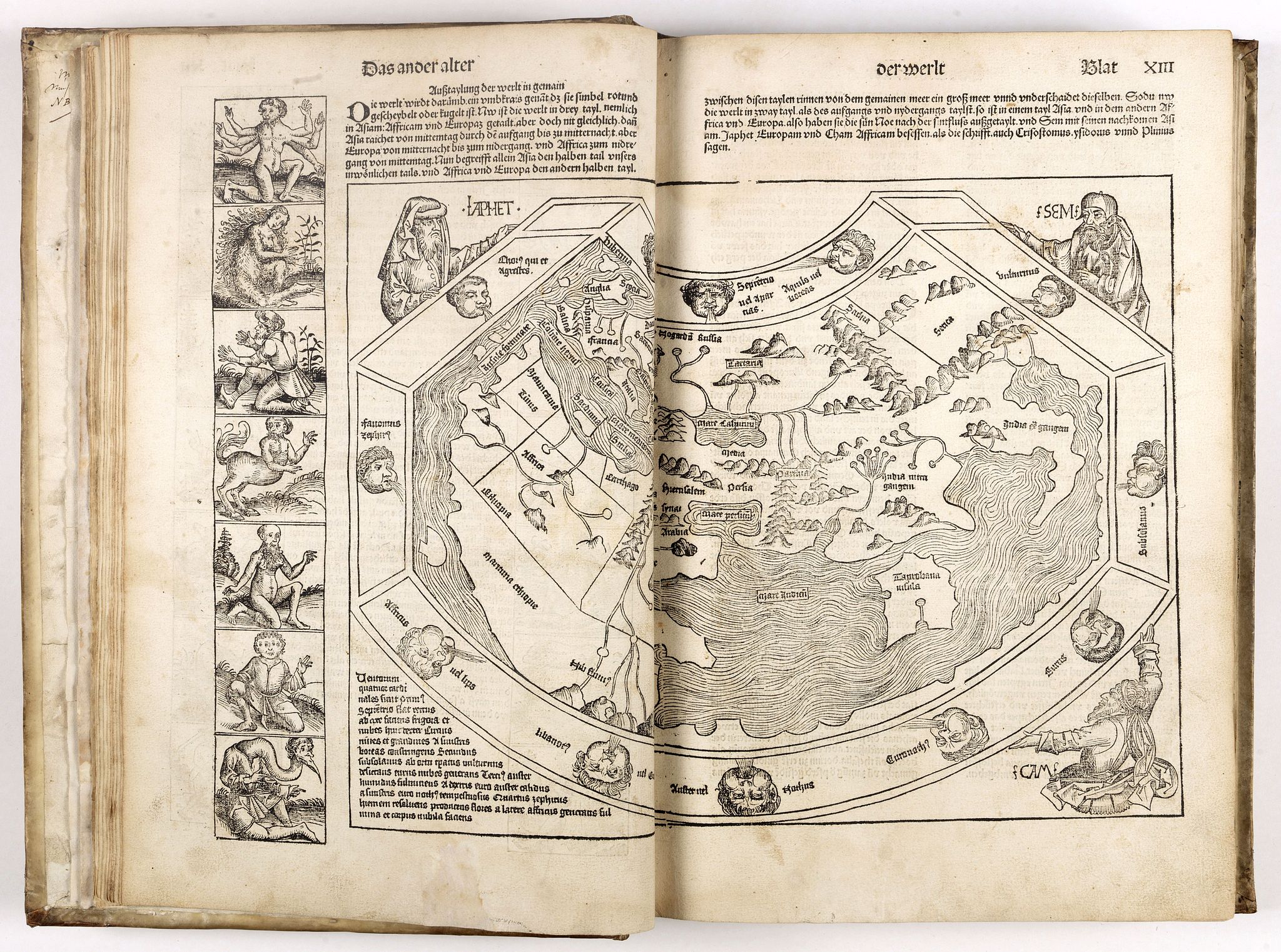 SCHEDEL, H., Register Des Buchs der Chronicken und geschichten mit figure…, antique map, old maps
