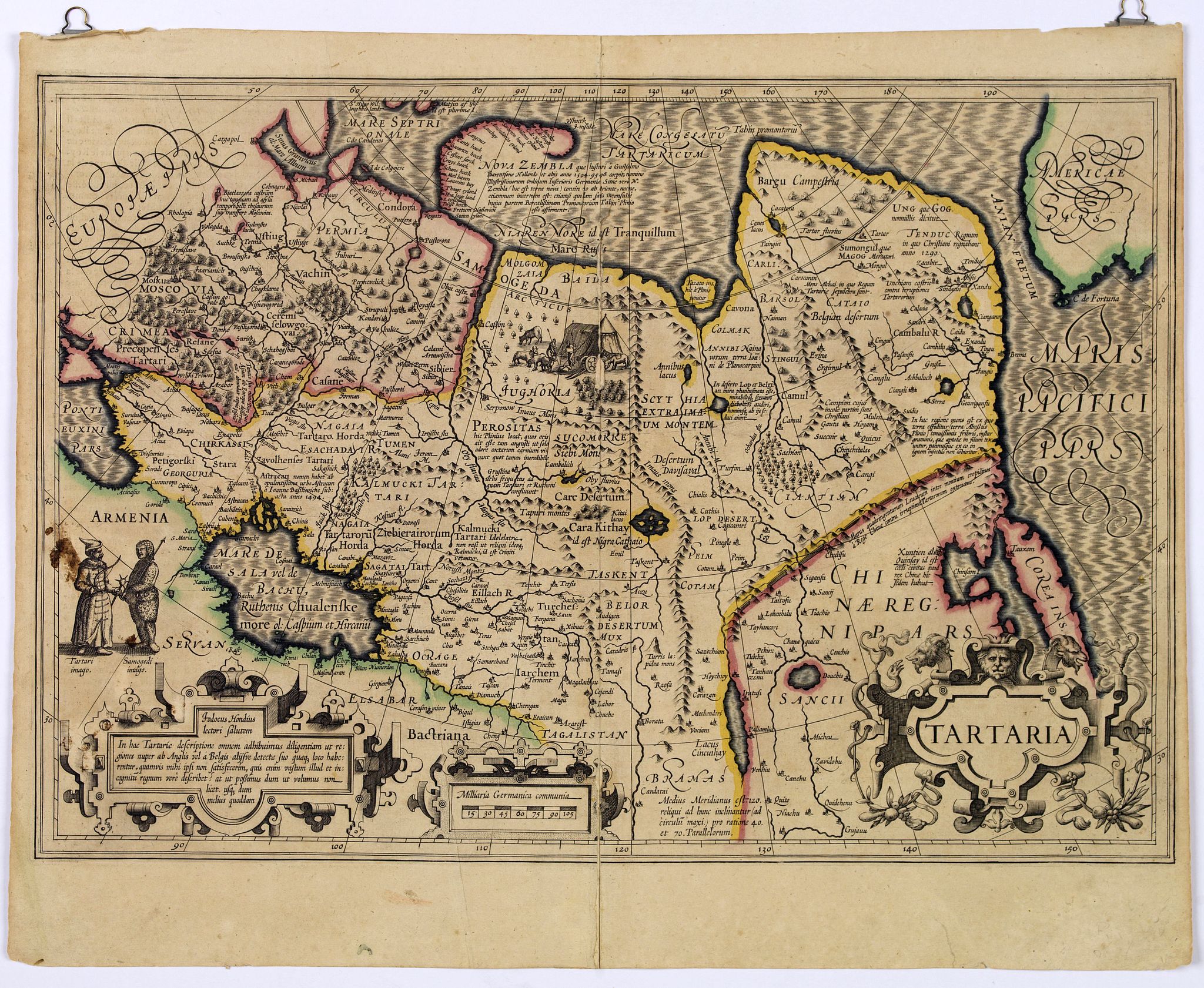 MERCATOR, G / HONDIUS, J., Tartaria., antique map, old maps