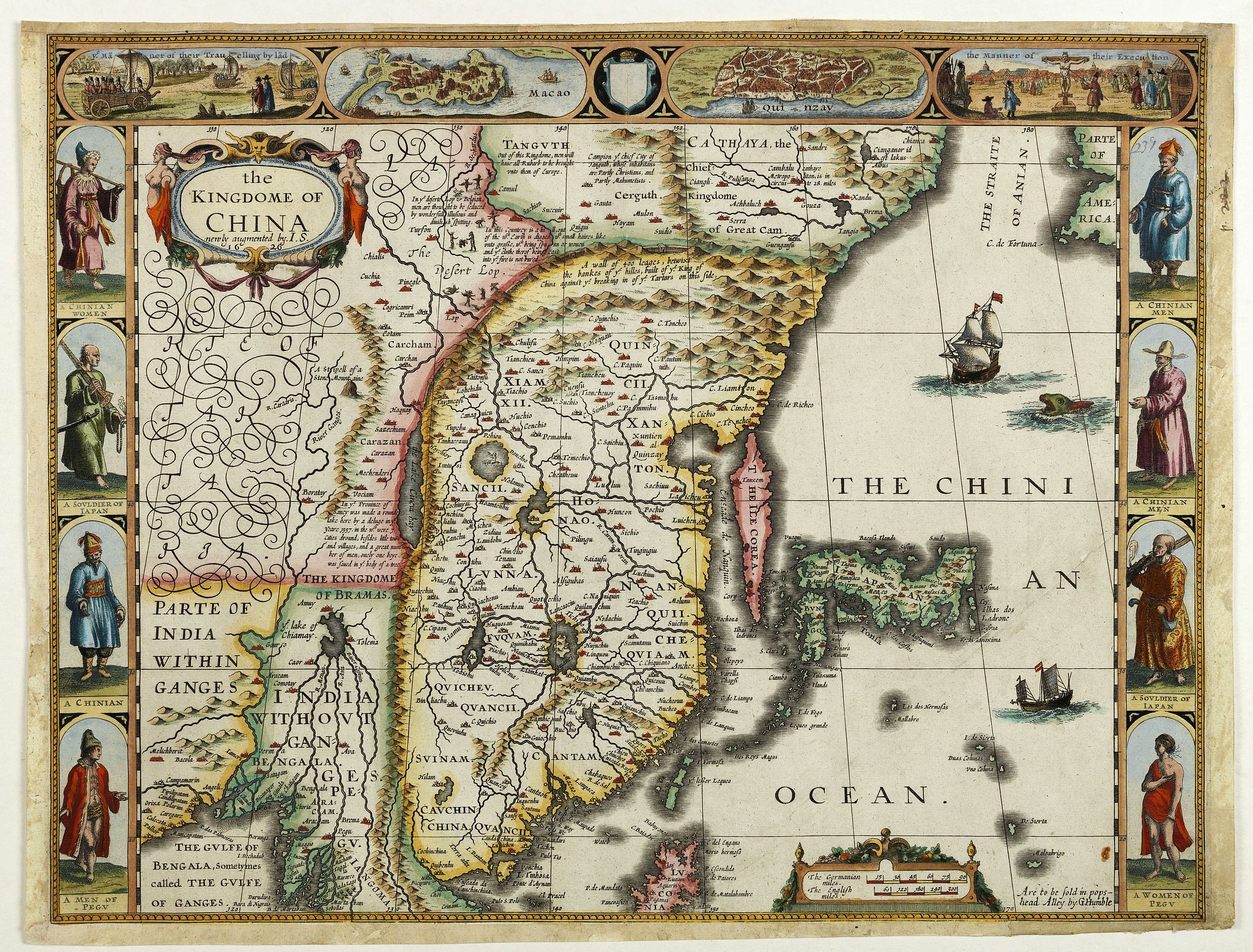 SPEED, J., The Kingdome of China., antique map, old maps