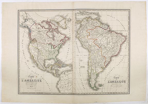 RUSCELLI, G., Orbis descriptio., antique map, old maps