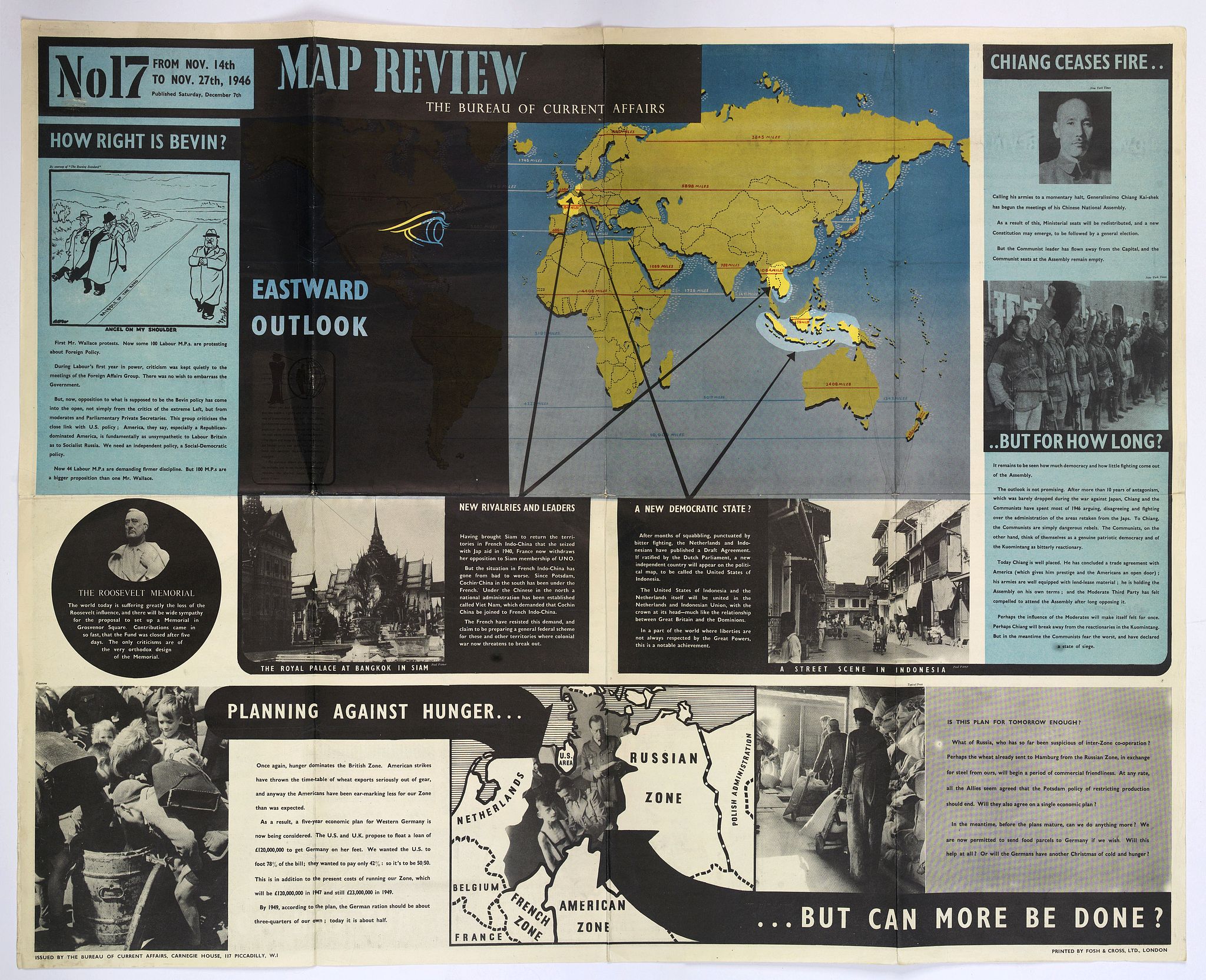 BUREAU OF CURRENT AFFAIRS., Map Review No.17. Eastwood Outlook., antique map, old maps