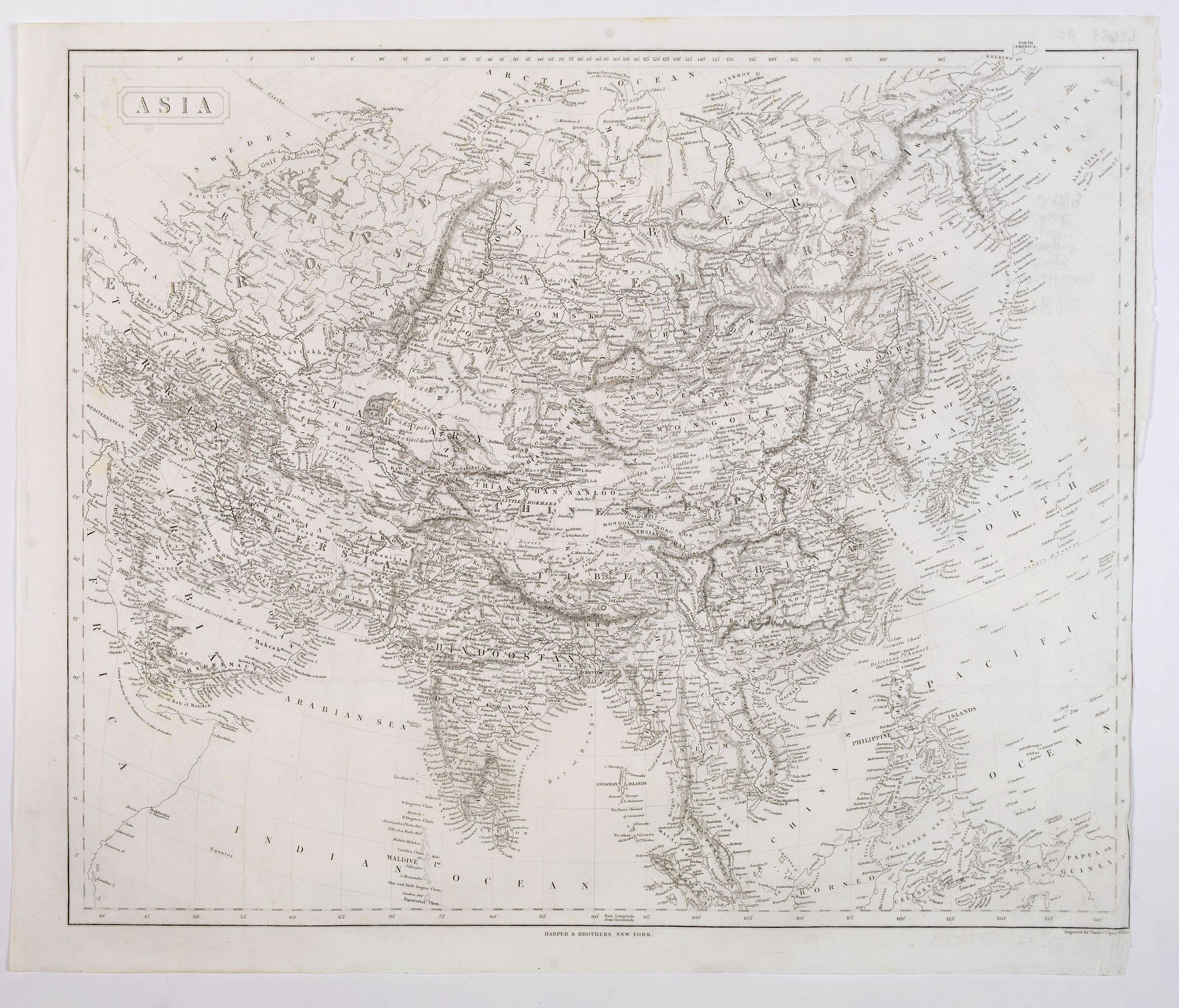 COPLEY, C., Asia., antique map, old maps