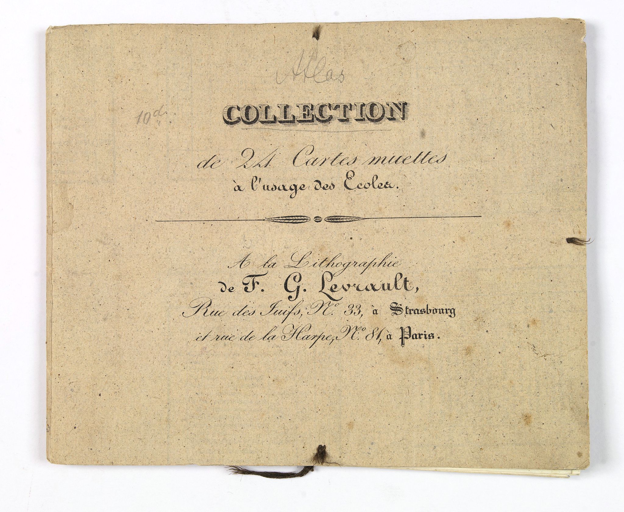 LEVRAULT, F.G., Petit Atlas pour les Ecoles, accompagne de Tableaux Elementaires de Geographie., antique map, old maps