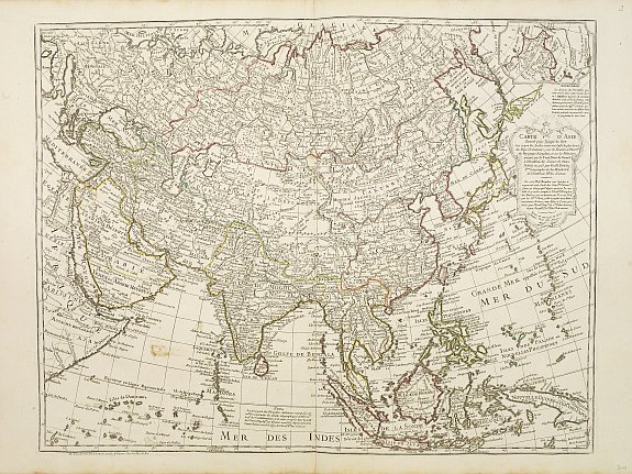 L'ISLE, G. de. / BUACHE, P.,  Carte d'Asie. . ., antique map, old maps